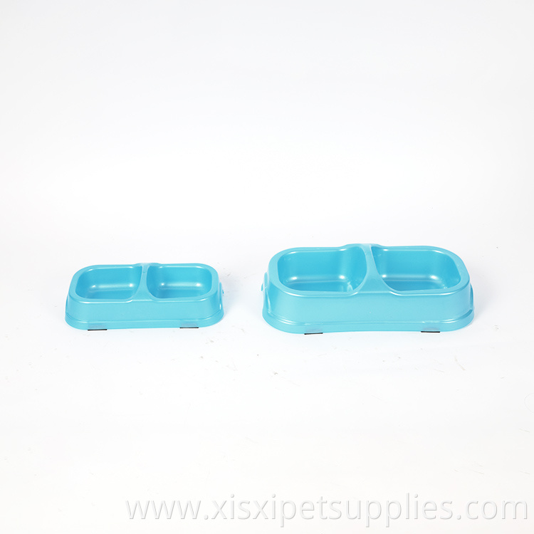 Dog Bowls Fancy Double Pets Plastic Bowls Puppy Food Cups Wholesale Dog Bowl